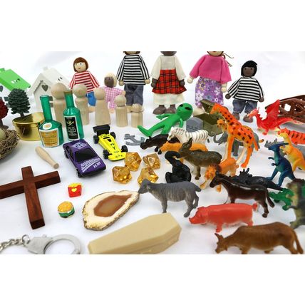 Sandtray Play Therapy Basic Starter Kit - 100+ Pieces