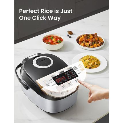 COMFEE' Rice Cooker 12 Cups Cooked/6 Cups Uncooked, Portable Non-Stick Rice Make