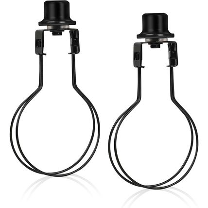 2 Pack round Lamp Shade Light Bulb Clip Adapter, ALUCSET Lampshade Holder Clip o
