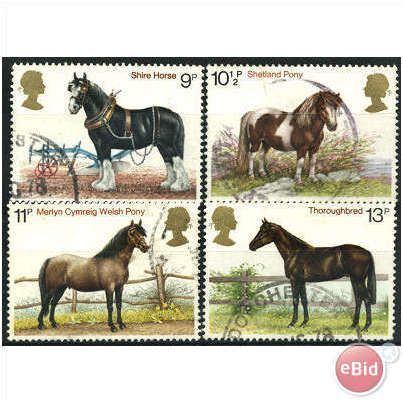 1978 Horses Set SG1063-1066 Very Fine Used
