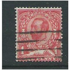 downey head stamp sg329 1911 12 1d used george v stamp