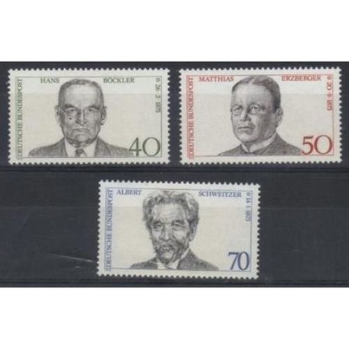 GERMANY 1975 BIRTH CENTENARIES SET MNH