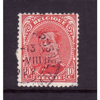 BELGIUM 1915 SG 173 10c ALBERT RED FINE USED