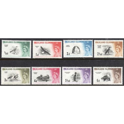 FALKLAND IS.1960 Sg193 - Sg200 short set to 6d L/m/mint (Z438)