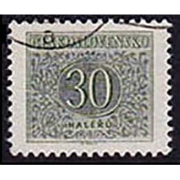Czechoslovakia 1954 Postage Due 30h Used Stamp