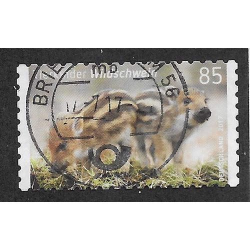 GER 2017 €0.85 (S/A) 'YOUNG ANIMALS - WILD PIGS' FINE USED (EBID63-021)