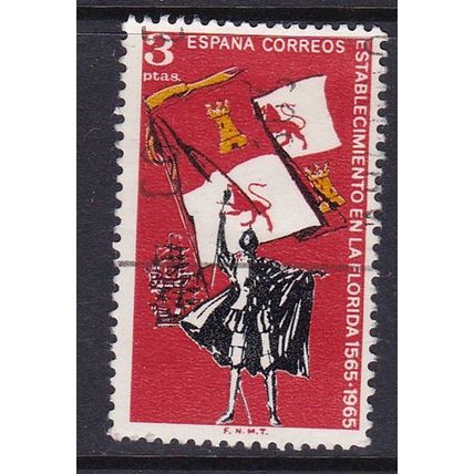 SPAIN 1965 400th ANNIV FLORIDA SETTLEMENT VALUE USED SG1734 #1
