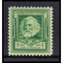 864 1c Henry Longfellow Fine MNH KA2499