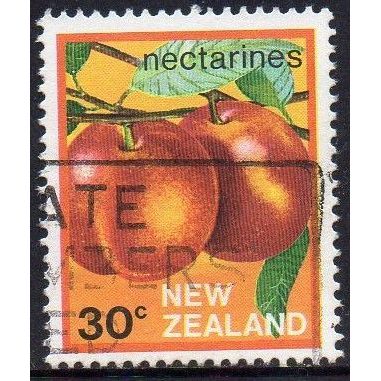 New Zealand 1983 Fruit - Nectarines 30c Used