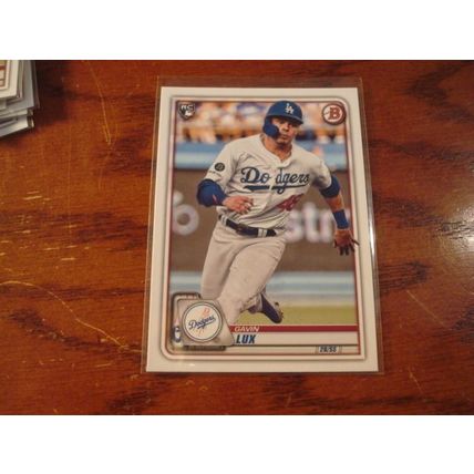 2020 Bowman, 17-Rc Cards, GAVIN LUX Rc, Investment Lot, Dodgers, #71
