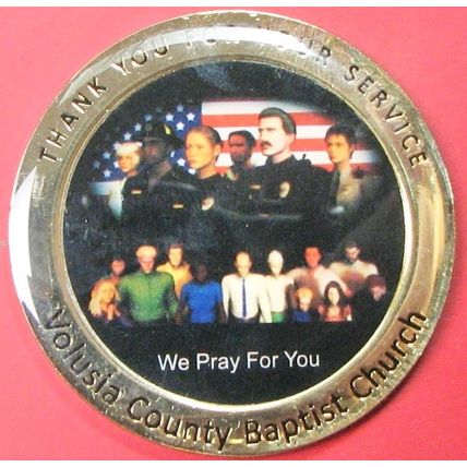 Volusia County, FL First Responders. Challenge Coin. 2". 44b.