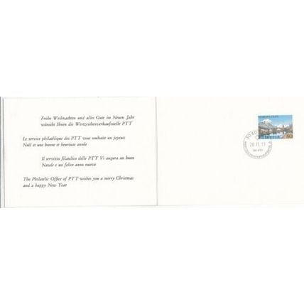 Switzerland 1977 PTT Christmas Card FDC Bern Cancel VGC