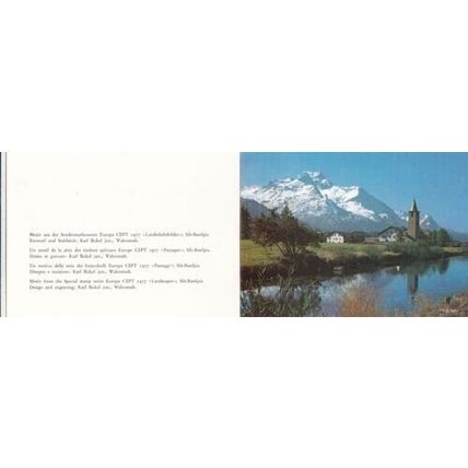 Switzerland 1977 PTT Christmas Card FDC Bern Cancel VGC