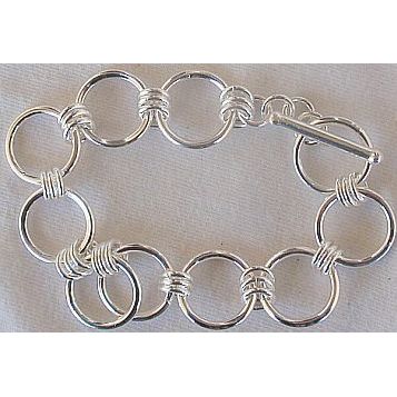 Rounds silver bracelet
