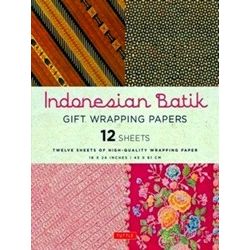 Indonesian Batik Gift Wrapping Papers - 12 Sheets: 18 X 24 Inch (45 X 61 CM) Wra