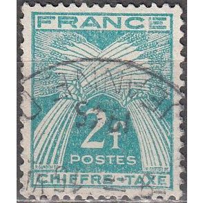France 1943 Michel Taxe 75 O Cote (2008) 0.30 € Gerbes Cachet rond