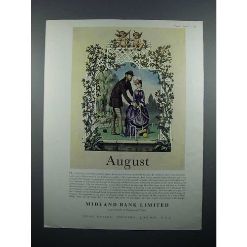 1958 Midland Bank Limited Ad - August