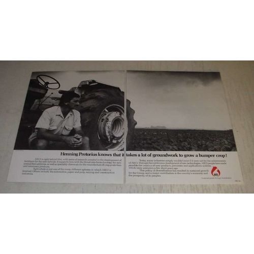 1989 AECI Chemical Ad - Henning Pretorius knows that it takes a lot of ground