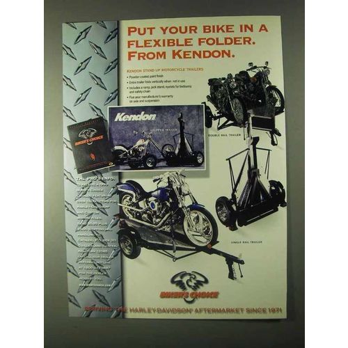 1999 Biker's Choice Kendon Motorcycle Trailers Ad
