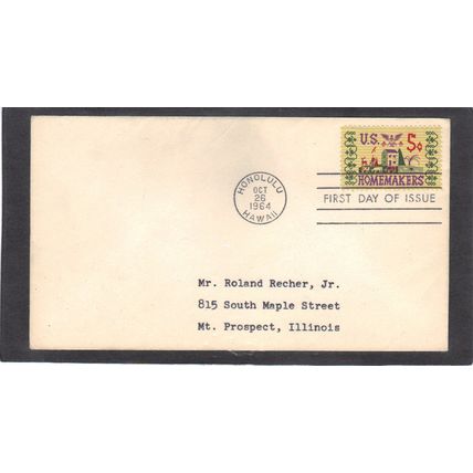 FDC 1253 5c Homemakers (No Cachet-Typed/A) CV42073