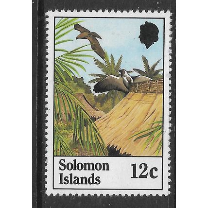 SOLOMON ISLAND 1982 SANFORD EAGLE 12c PAIR OF BIRD VILLAGE DWELLING SG466 U MINT