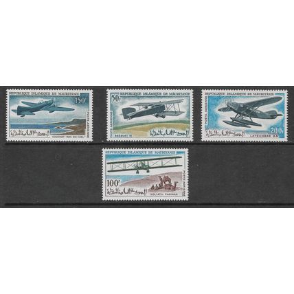 MAURITANIA 1966 AIRCRAFT SG 239 / 242 SET 4 VALS U/M MINT #3