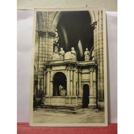 TOMB OF FRANCOISE I, ABBAYE DE SAINT-DENIS, FRANCE , unused vintage postcard RP/