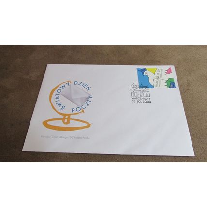 2008 Poland Postal Cover - Warsaw frank
