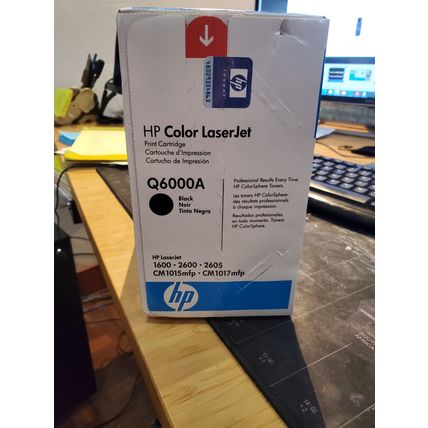 HP ColorJet Printer Toner Q6000A - ColorSphere Black - Sealed Box