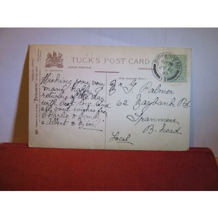 IN THE HIGHLANDS, SCOTLAND used antique postcard R. Tuck Photochrome 1907 pm #