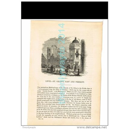 SEVEN DIALS, LONDON, ENGLAND, BOOK ILLUSTRATION/PRINT, 1842