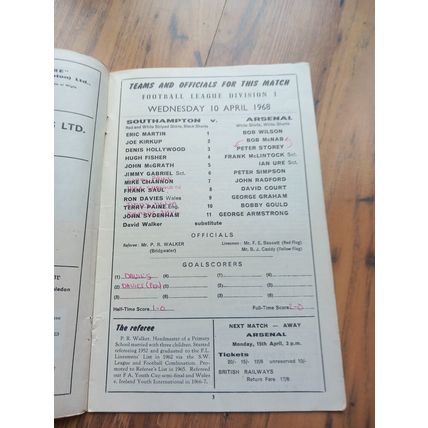 Collection of 5 x Arsenal 1960's Home and Aways - All listed ** FREE P&P **