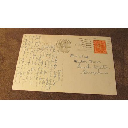 1943 fr Postcard - Church & Memorial, Rye - Sussex