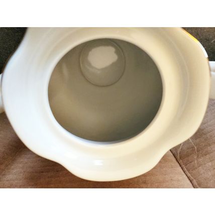 Royal Kent Collection Poland White With Gold & Floral Roses Design China Tea Pot