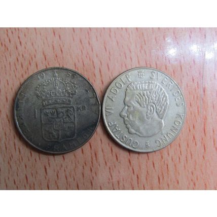 Sweden 1956 1 Silver Krone Coin