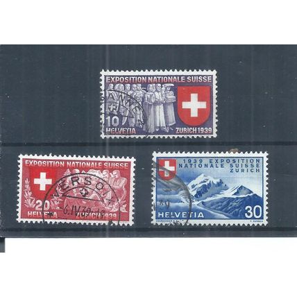 Switzerland stamps. 1939 National Exhibition used - French language (AP259)