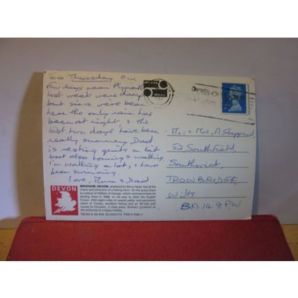 multiview, BRIXHAM, DEVON used postcard by John Hinde 1992 pm =
