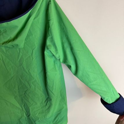 Vintage Talbots Reversible Jacket Green/Navy Snap Front Lightweight Women's S