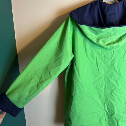 Vintage Talbots Reversible Jacket Green/Navy Snap Front Lightweight Women's S