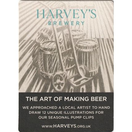 BEER MAT - HARVEYS BREWERY - PORTER - (Cat No 059) - (2018)