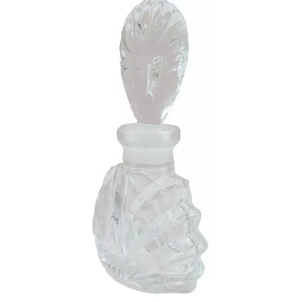 Glass Perfume Bottle with Oval Stopper 11.5 CM Ladies Gift Collectable Scent