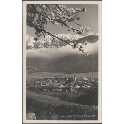 Hall, Tirol, mit Karwendel, c.1930s - Stockhammer Foto-AK