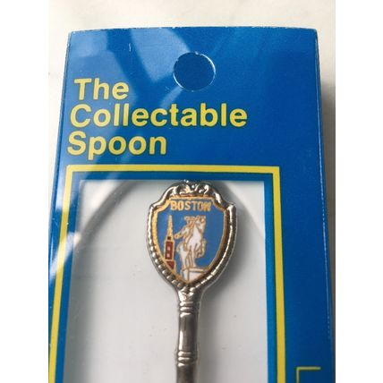 Souvenir Collectors Tea spoon - Boston - Boxed. Silver Plated. 1981. Fort Spoons
