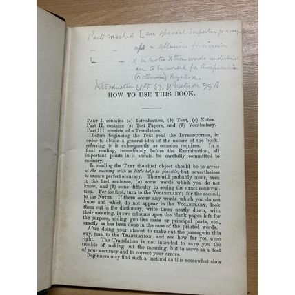 c1898 "OVID: METAMORPHOSES BOOK XIII" LATIN 8CE ROMAN POEM HARDBACK BOOK (P3)