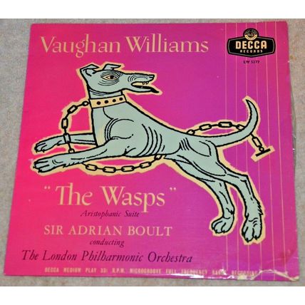 VAUGHAN WILLIAMS The Wasps LP vinyl record Decca London Philharmonic CLASSICAL