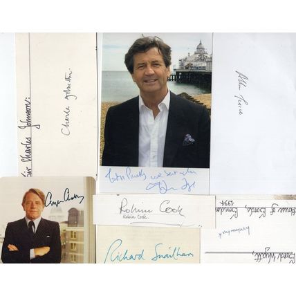 Woodrow Wyatt Robin Cook 7x Politics Hand Signed Autograph s