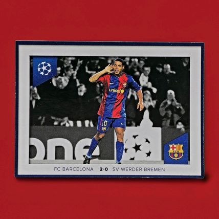 Ronaldinho Barcelona Werder Bremen Topps Champions League sticker 2024 #702
