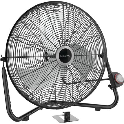 Lasko 20" Black High Velocity Wall Mount Fan with Pivoting Head - 3 Speeds, Idea
