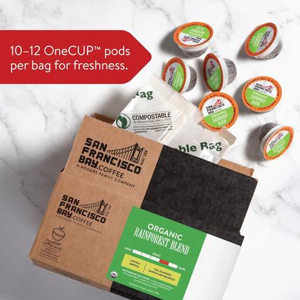 San Francisco Bay Compostable Coffee Pods - Organic Rainforest Blend (120 Ct) K