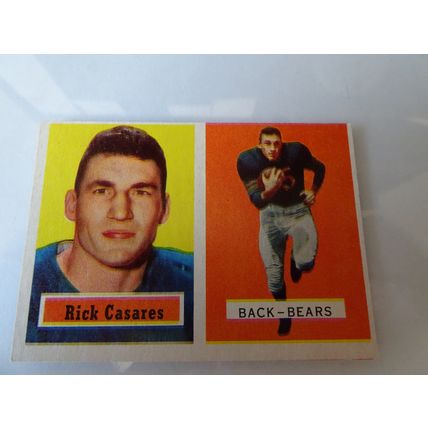1957 Topps Football Card # 055 Rick Casares Very Good (3) Chicago Bears